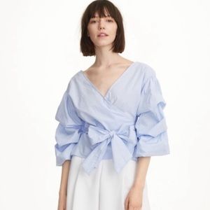Club Mónaco Blue Stripe Blouse